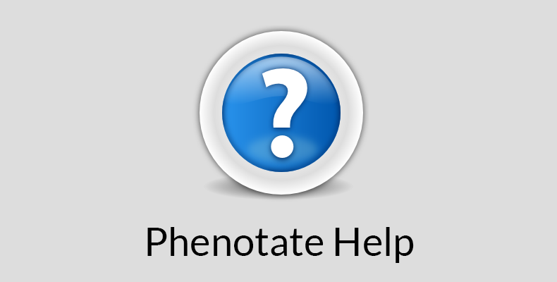 Phenotate Help