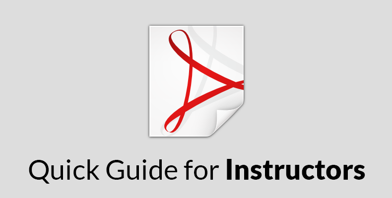 Quick Guide for Instructors